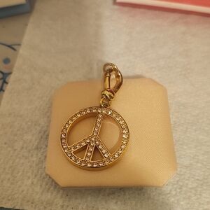 Juicy Couture Gold Peace Sign Charm